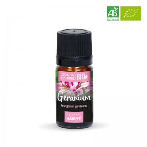 Huile essentielle de Géranium certifiée BIO